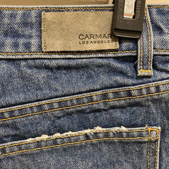 Carmar Blue Helen Exposed Zipper Denim Shorts Size 27 - Picture 8 of 14